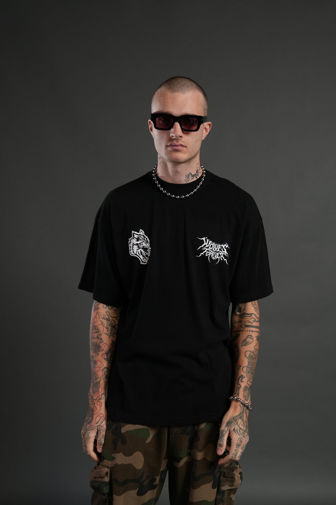 Song of Infinity "Premium" Oversized Tee in Black