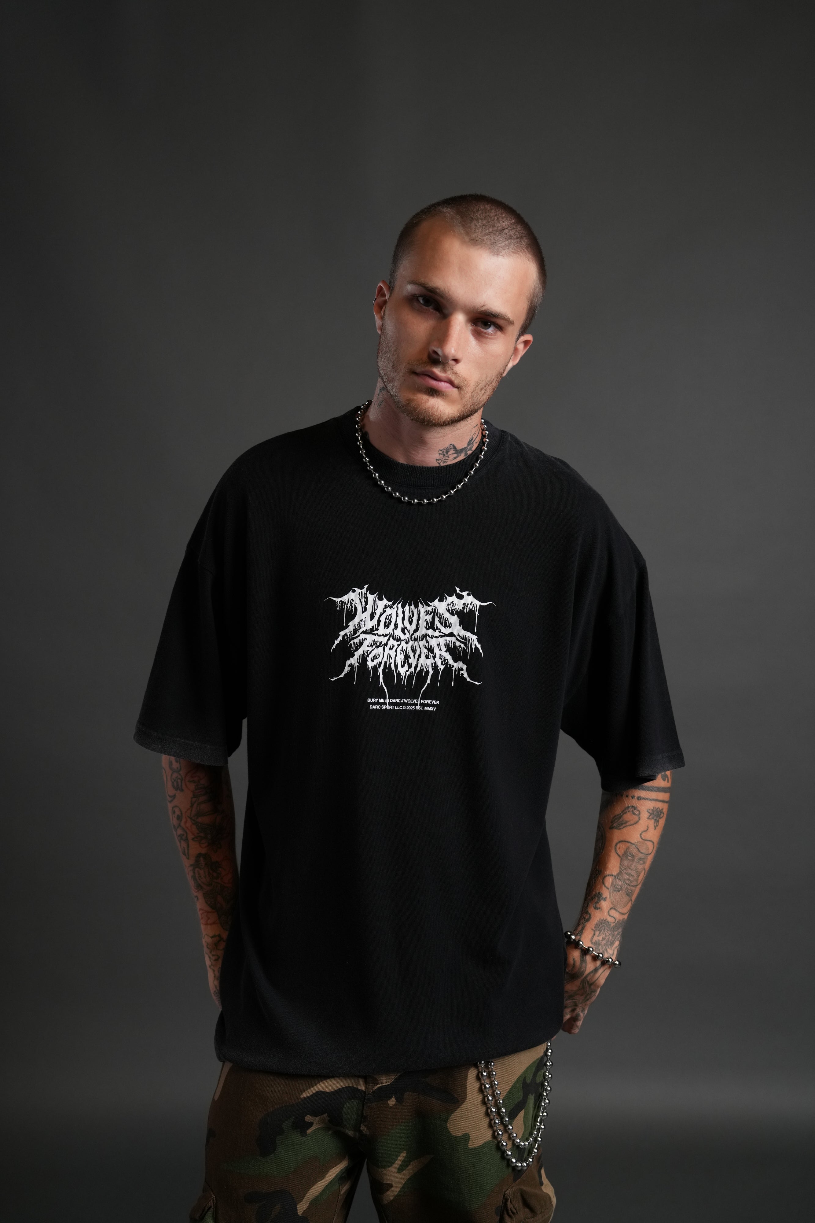 Our Blood "Premium" Oversized Tee in Black