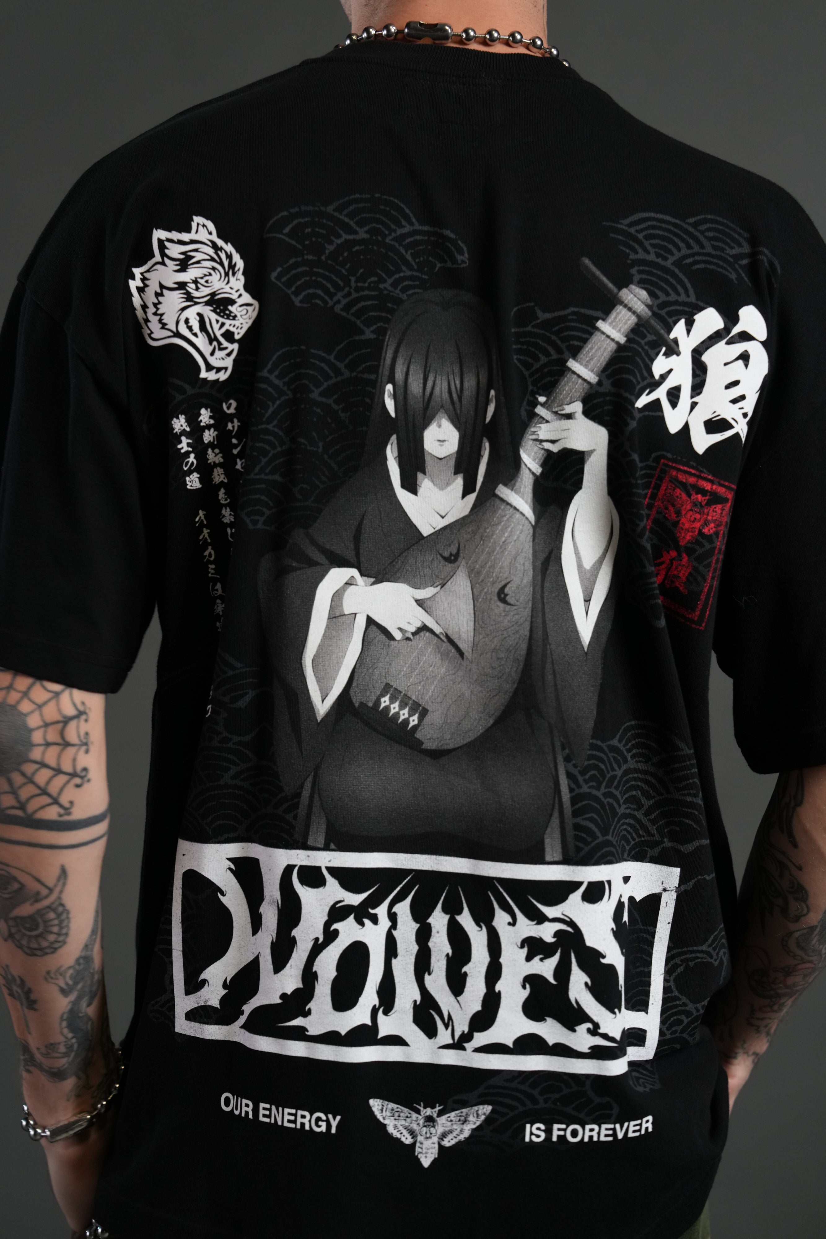 Song of Infinity "Premium" Oversized Tee in Black