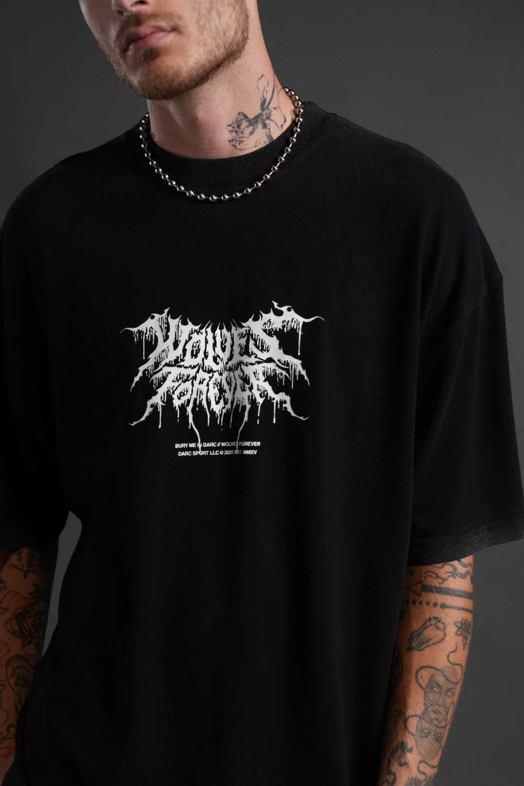Our Blood "Premium" Oversized Tee in Black