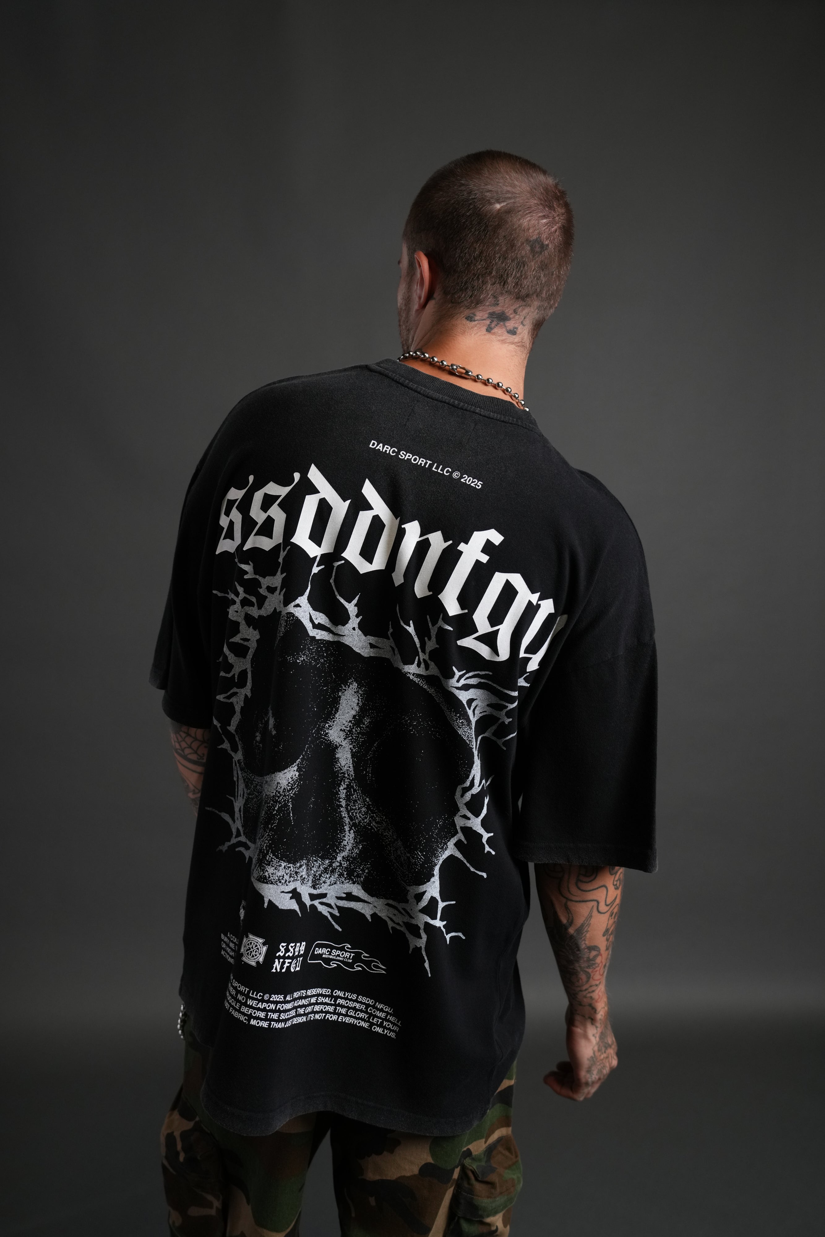 Our Blood "Premium" Oversized Tee in Black
