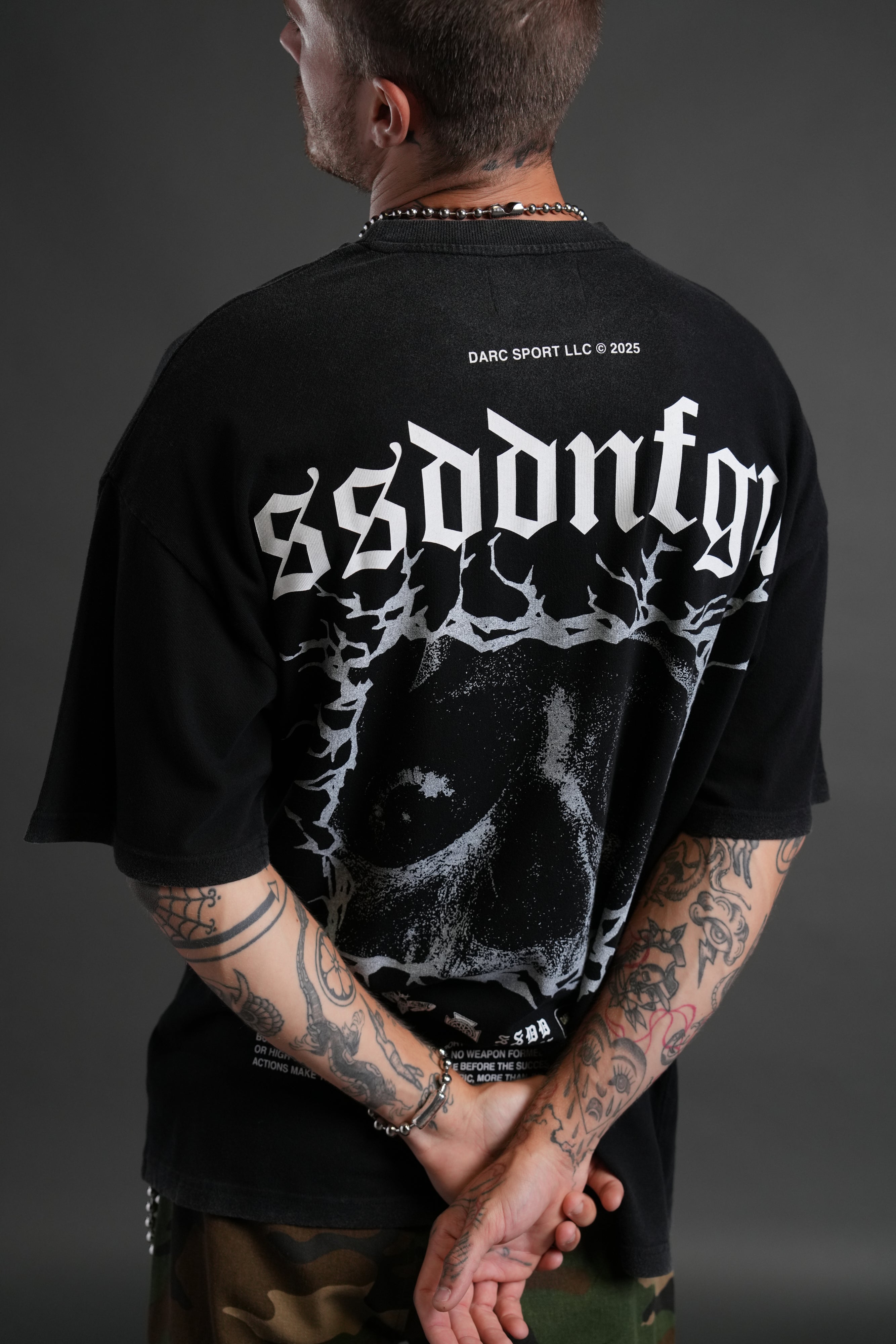 Our Blood "Premium" Oversized Tee in Black