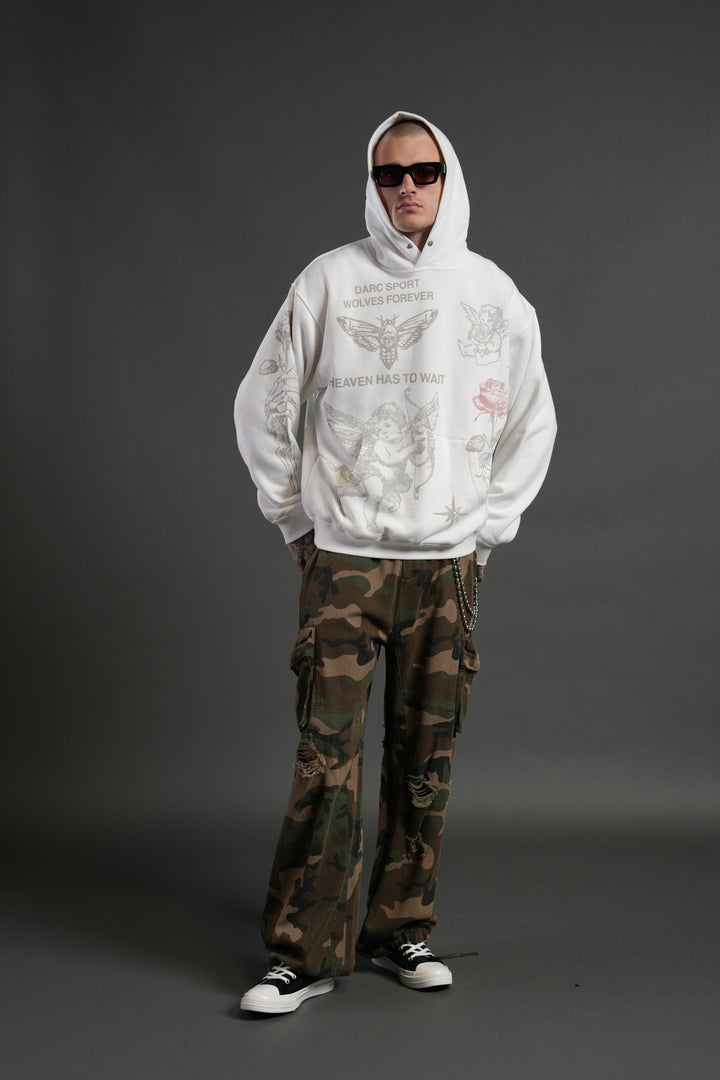 Sacred Flash "Pierce" Hoodie in Cream