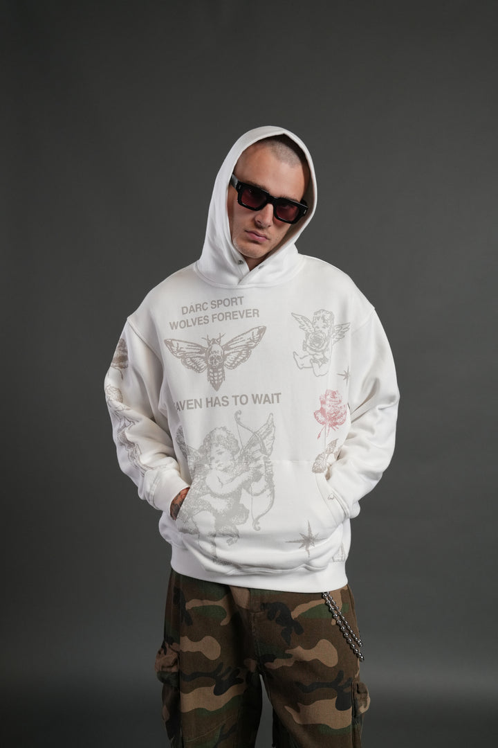 Sacred Flash "Pierce" Hoodie in Cream