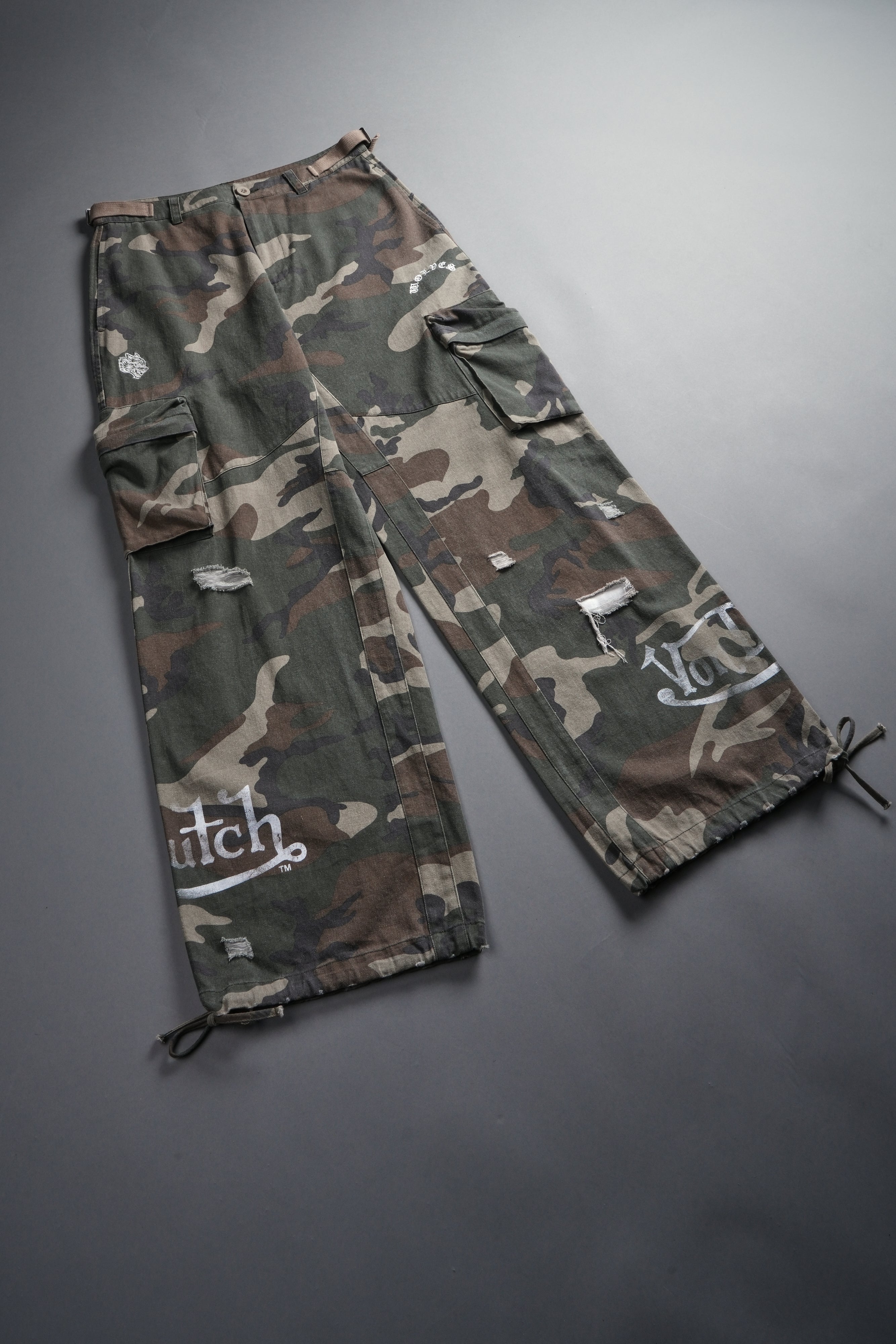 Hellbound Duke Cargo Pants in DSVD Green Camo