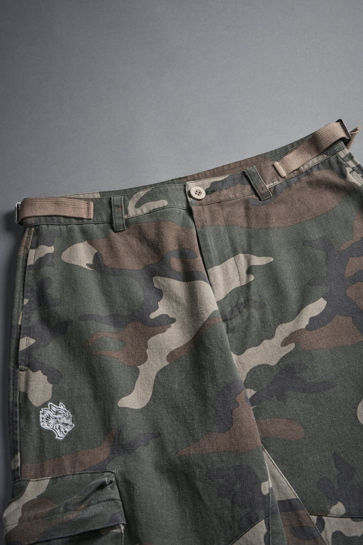 Hellbound Duke Cargo Pants in DSVD Green Camo