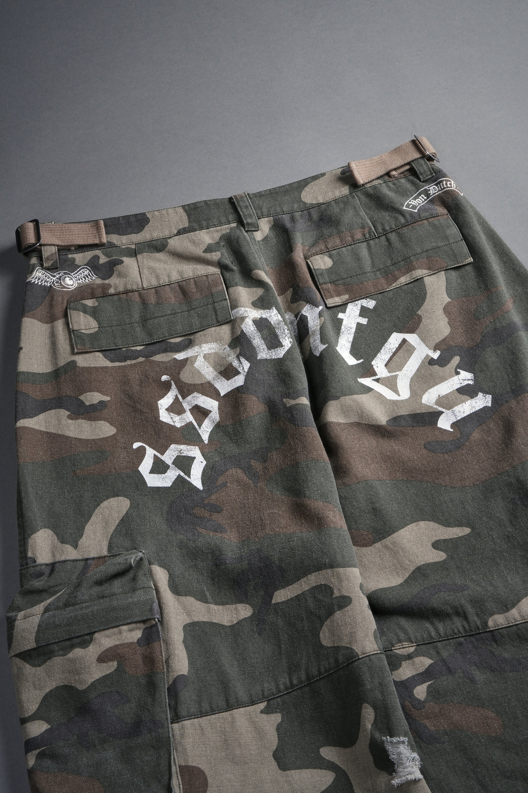Hellbound Duke Cargo Pants in DSVD Green Camo