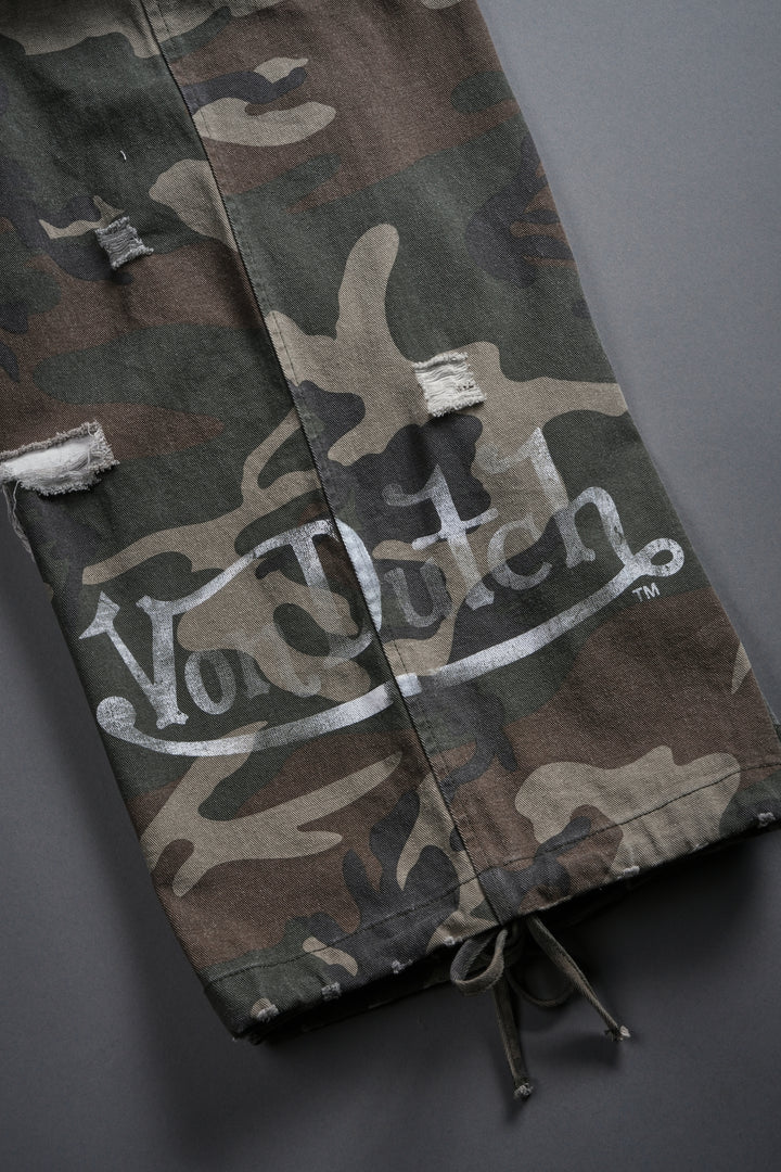 Hellbound Duke Cargo Pants in DSVD Green Camo