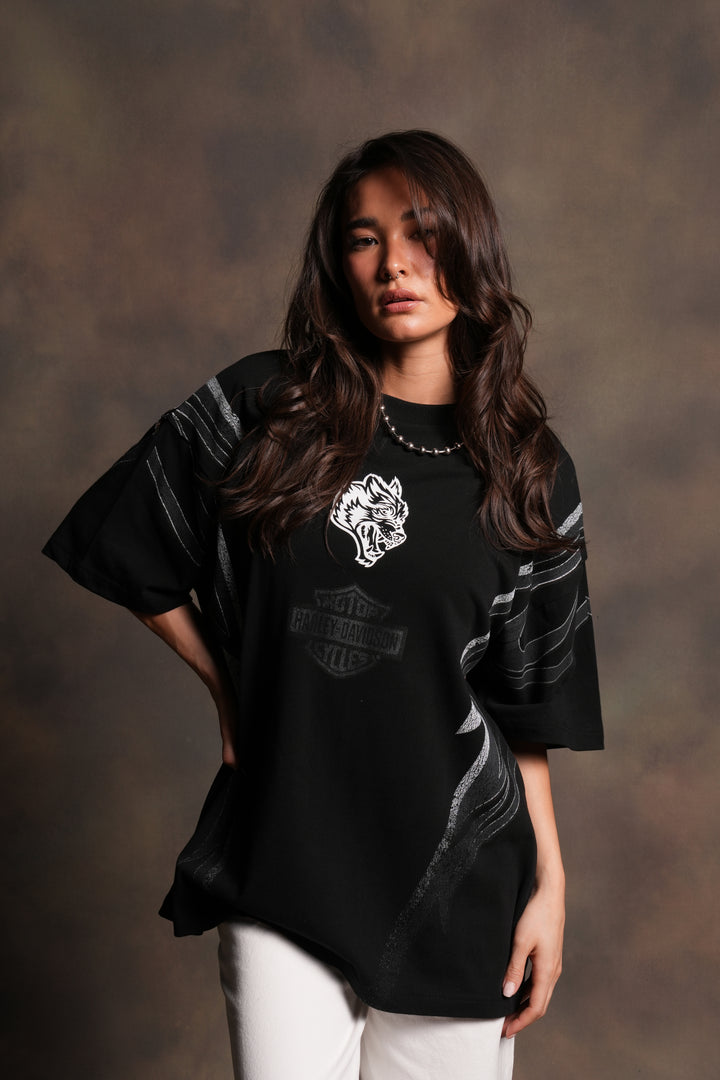 Iron Sakura Premium Tee in Black