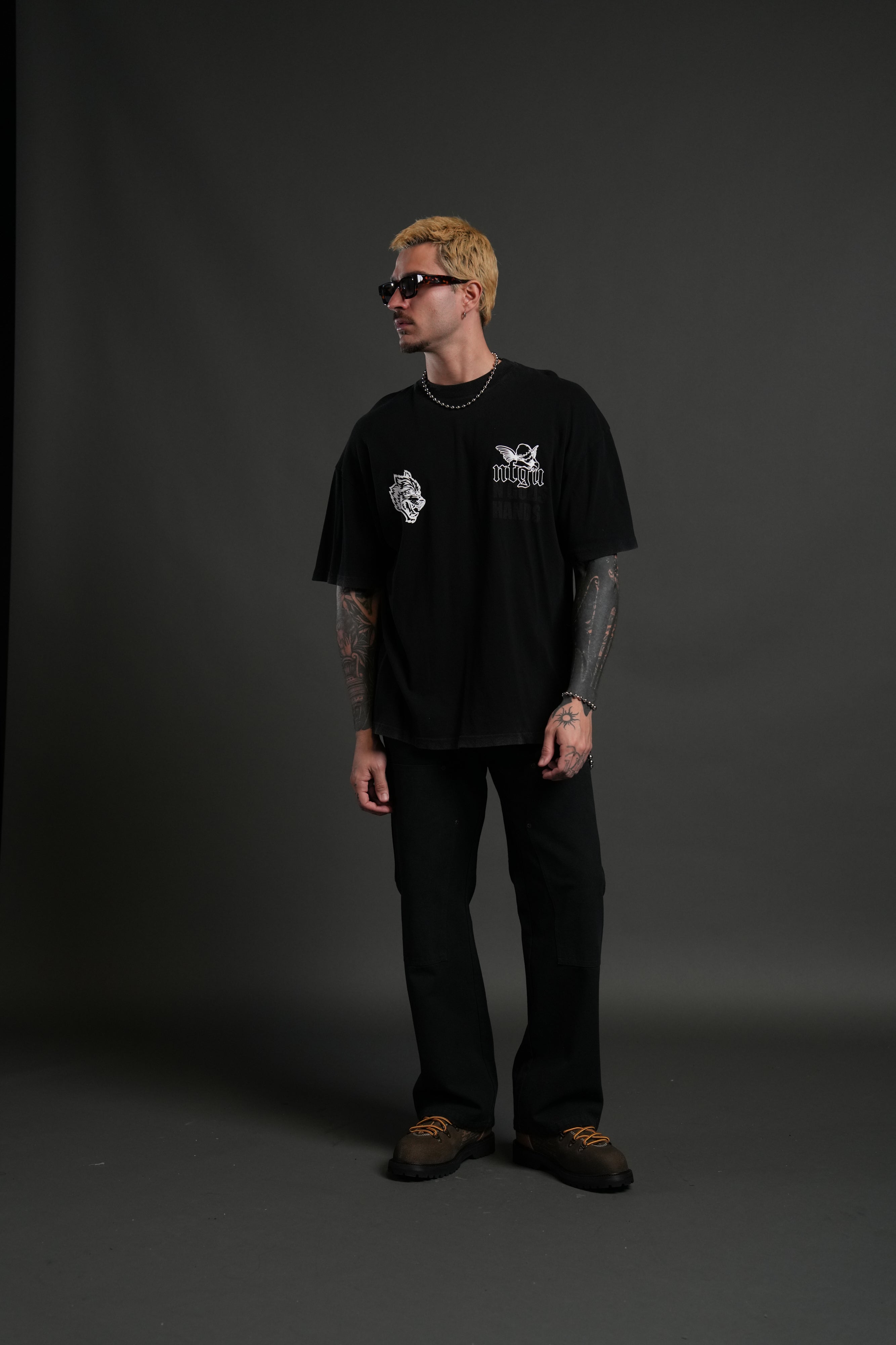 Deliver Us From Evil "Premium" Oversized Tee in Black