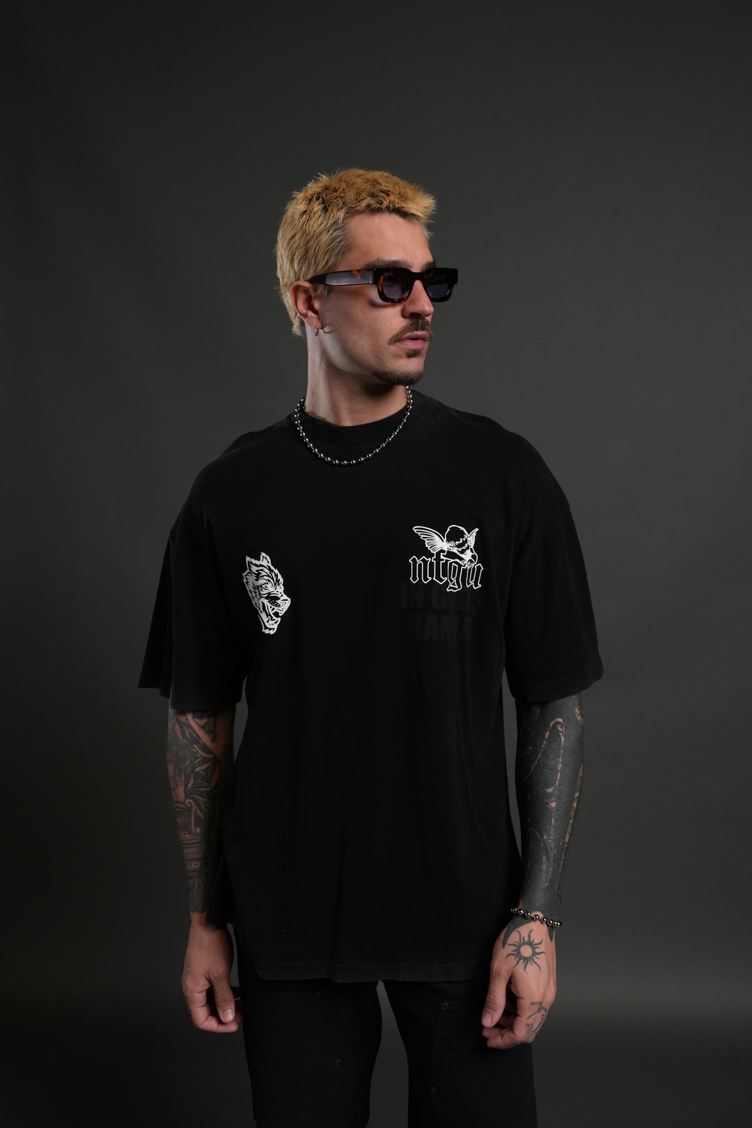 Deliver Us From Evil "Premium" Oversized Tee in Black