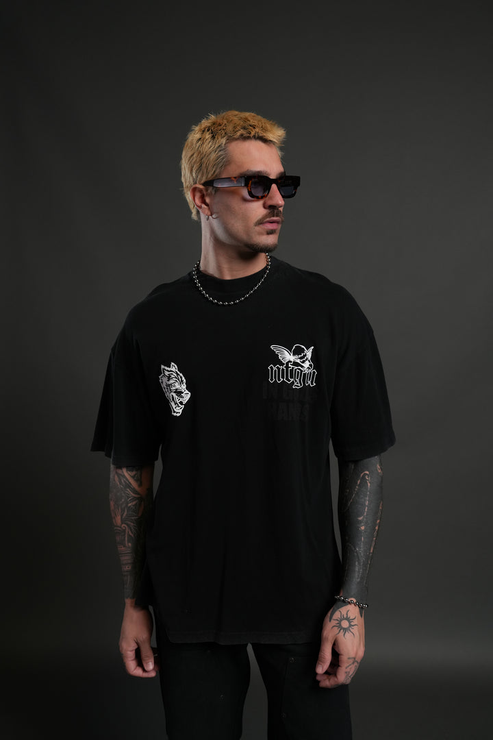 Deliver Us From Evil "Premium" Oversized Tee in Black