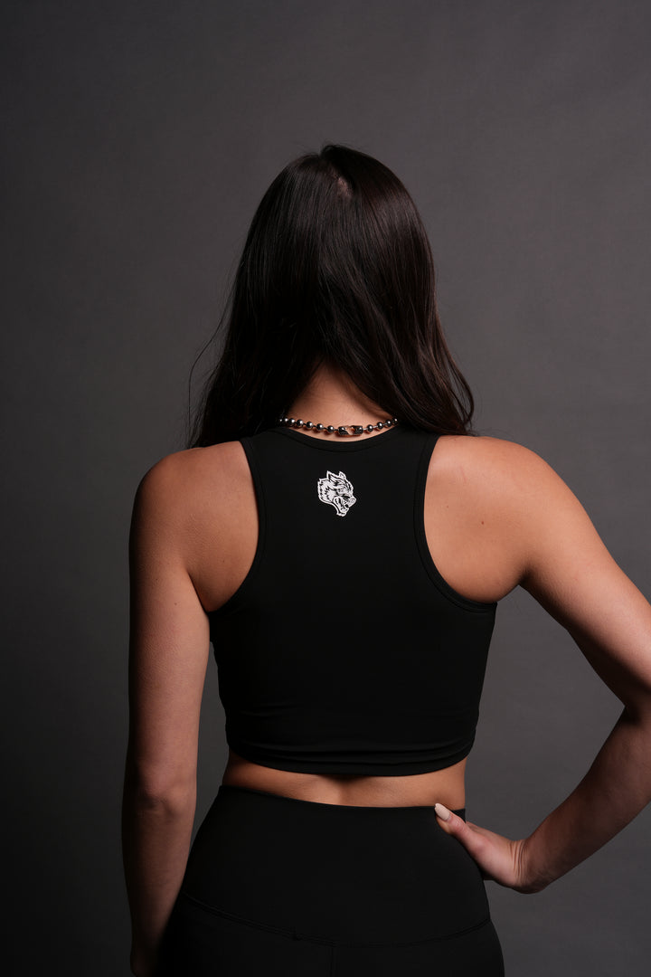 SSDDNFGU "Energy" Racerback Tank in Black