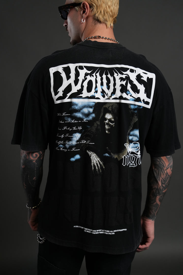 Deliver Us From Evil "Premium" Oversized Tee in Black