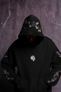 Wolves Bloom "Pierce" Hoodie in Black
