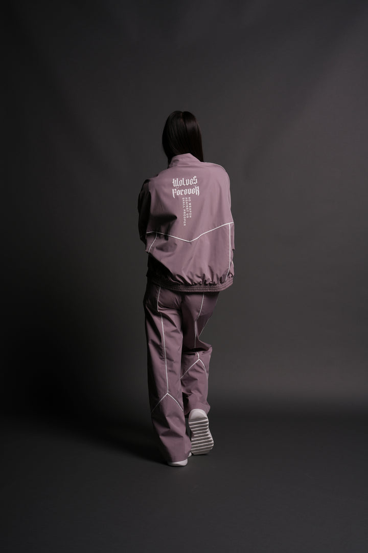 Dual Wolf Quinn Track Pants in Light Mauve/Sand