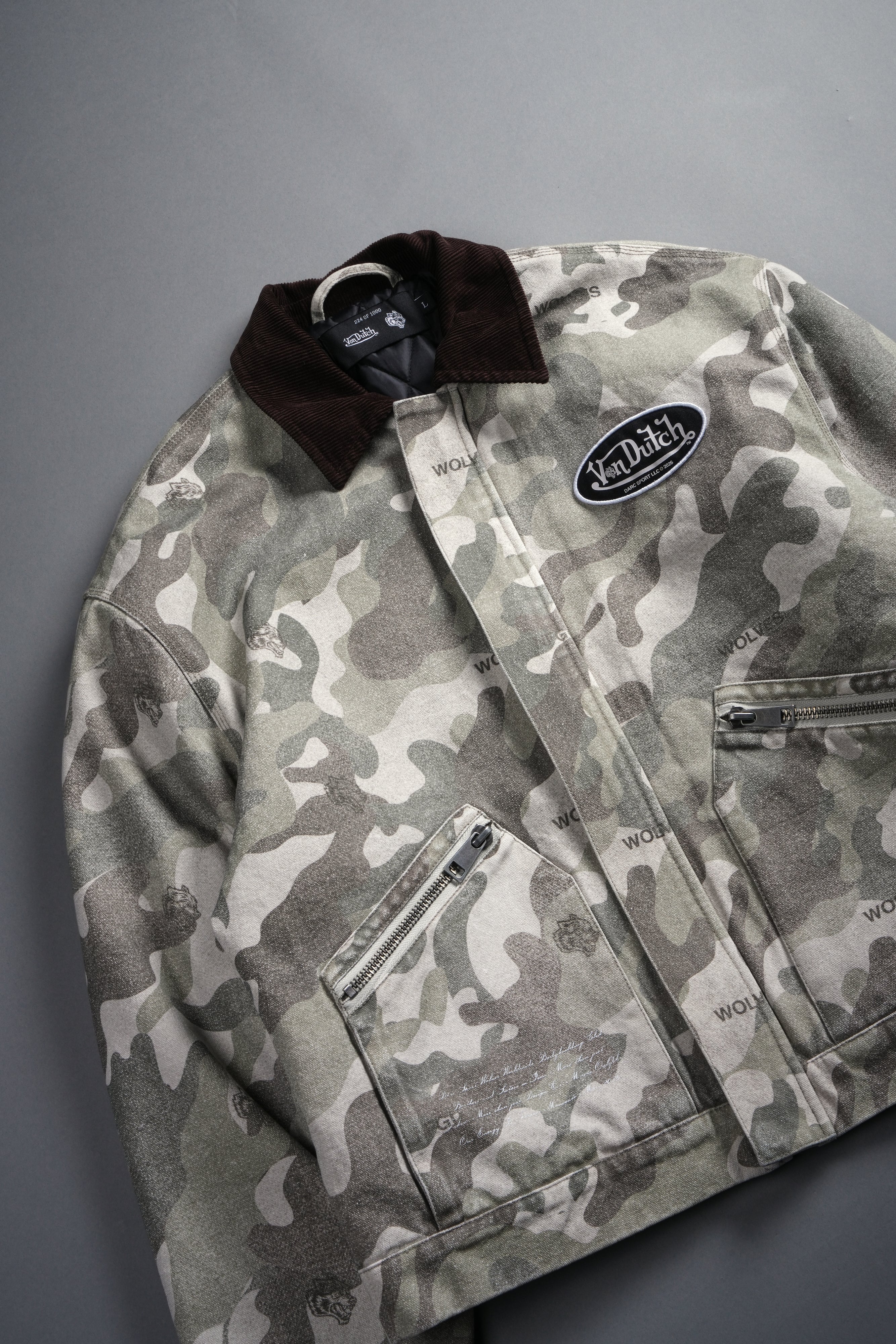 VD Chopper Earl Jacket in DSVD Green Camo