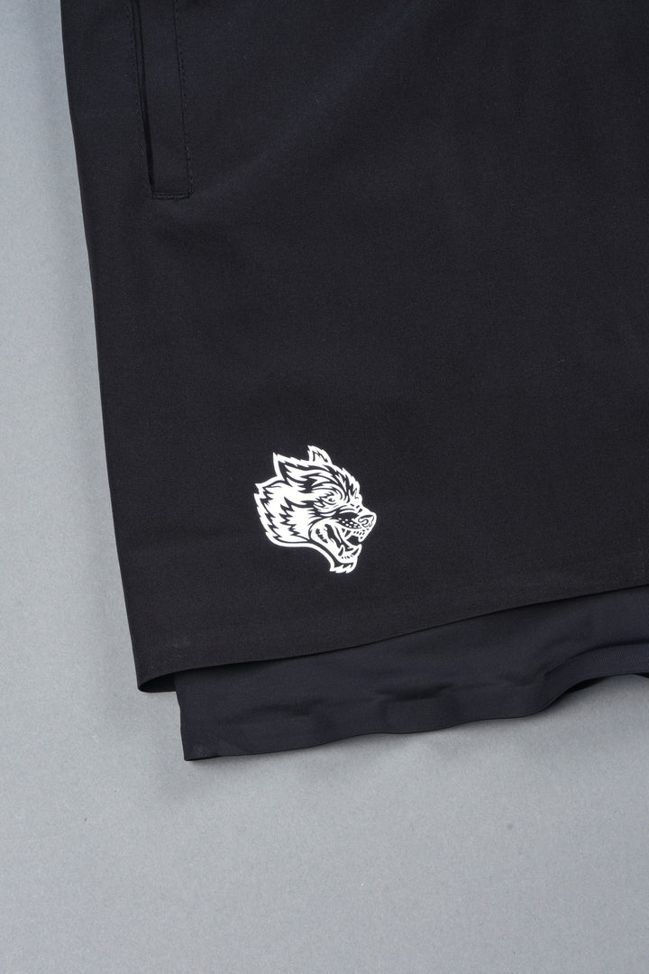 Wolf Pyramid Compression Shorts In Black