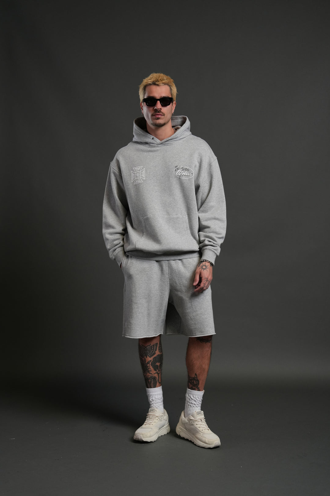 DSA FRVR "Pierce" Hoodie in Light Athletic Gray