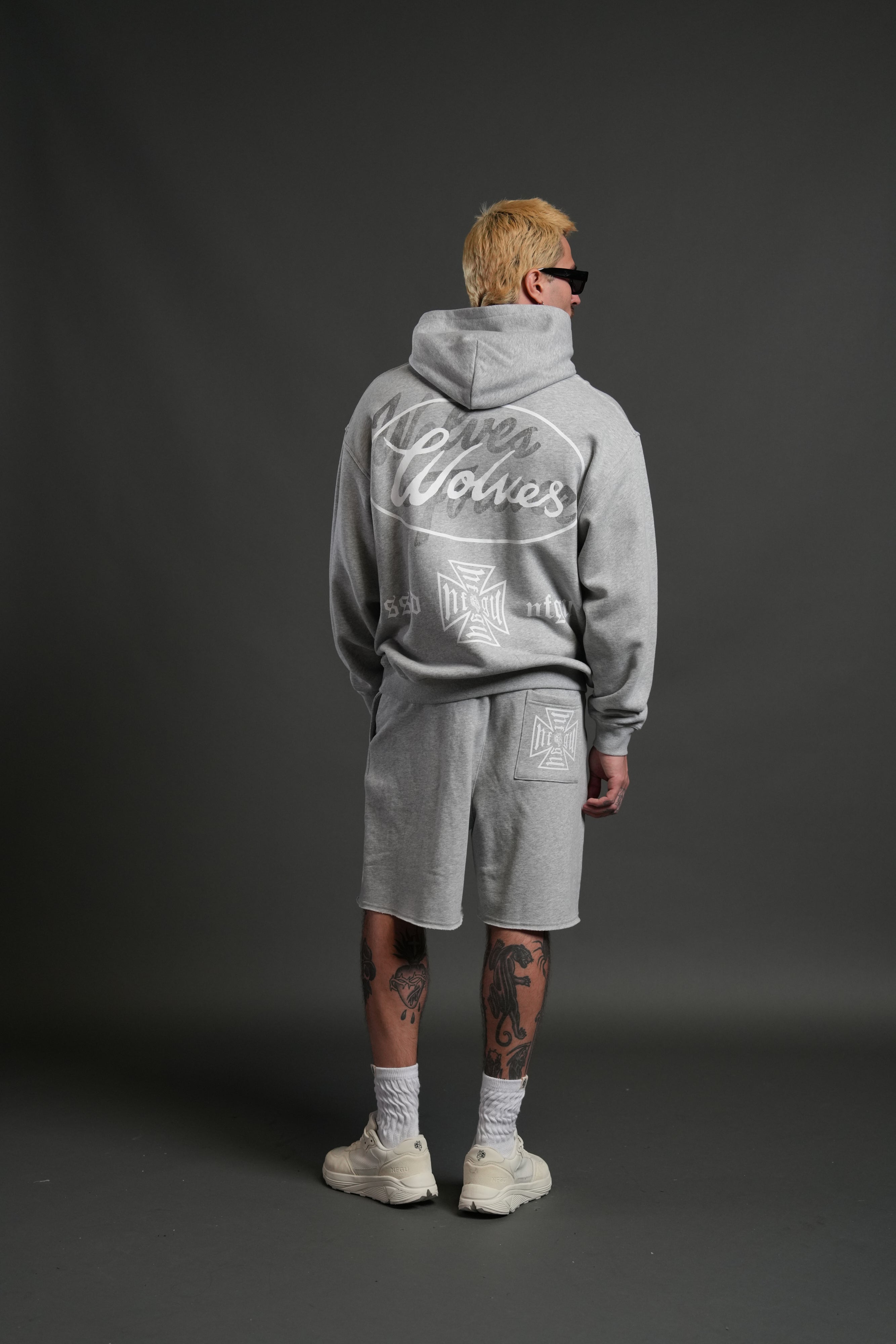 DSA FRVR "Pierce" Hoodie in Light Athletic Gray