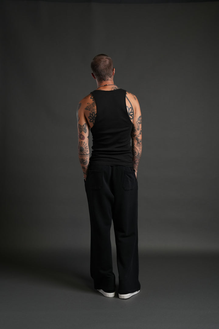 Bury Me in Darc Chopper Lennox Sweat Pants in Black Sun Wash