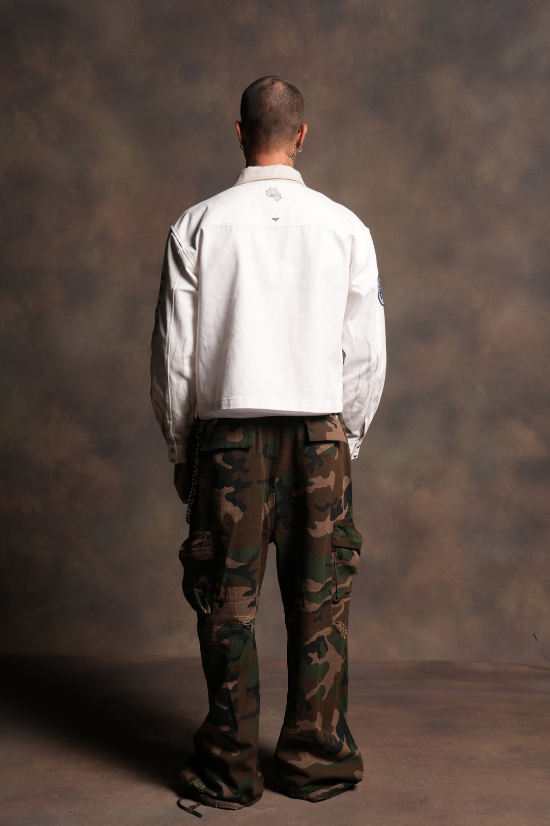 Shadow Ronin Redford Shirt Jacket in Cream