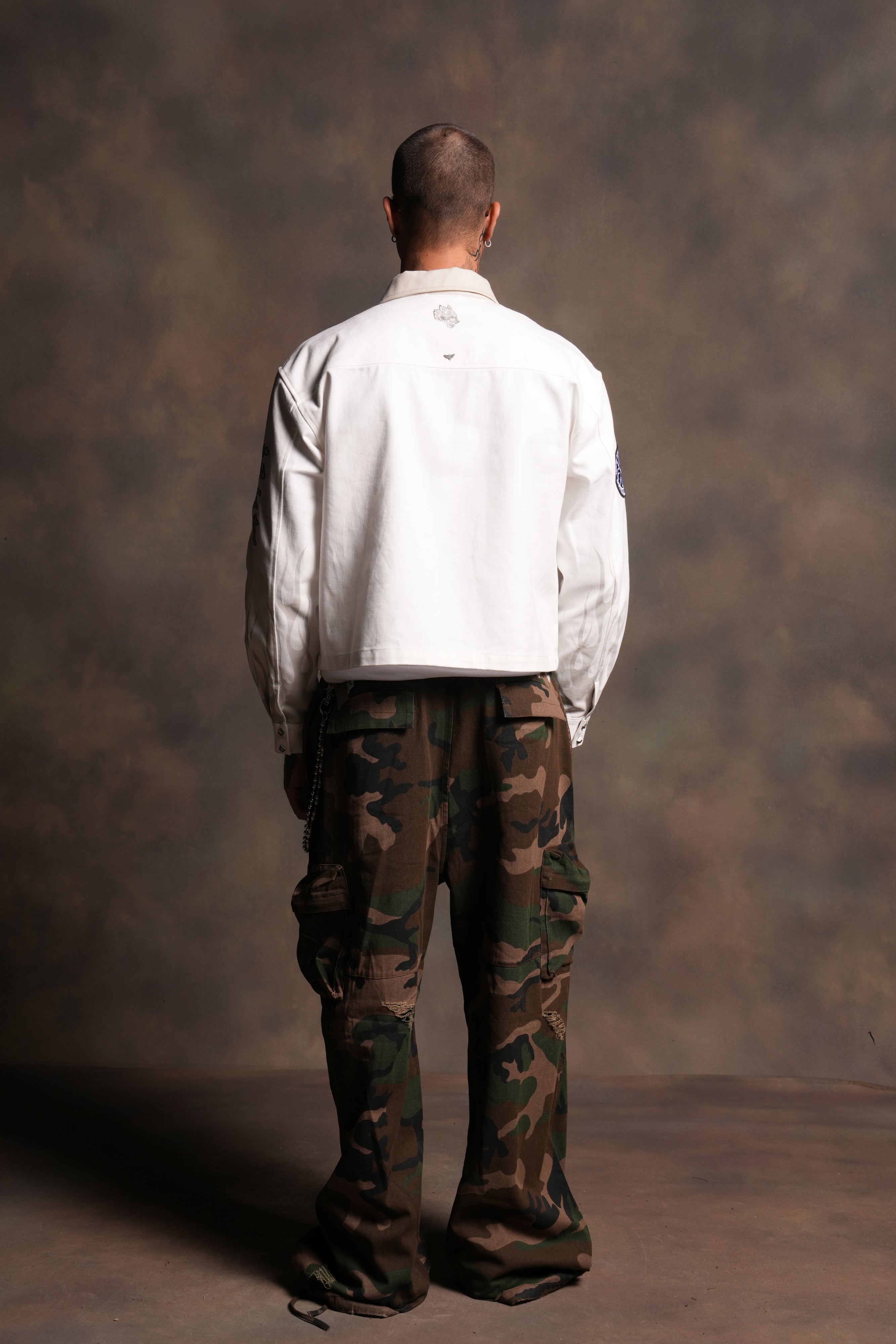 Shadow Ronin Redford Shirt Jacket in Cream