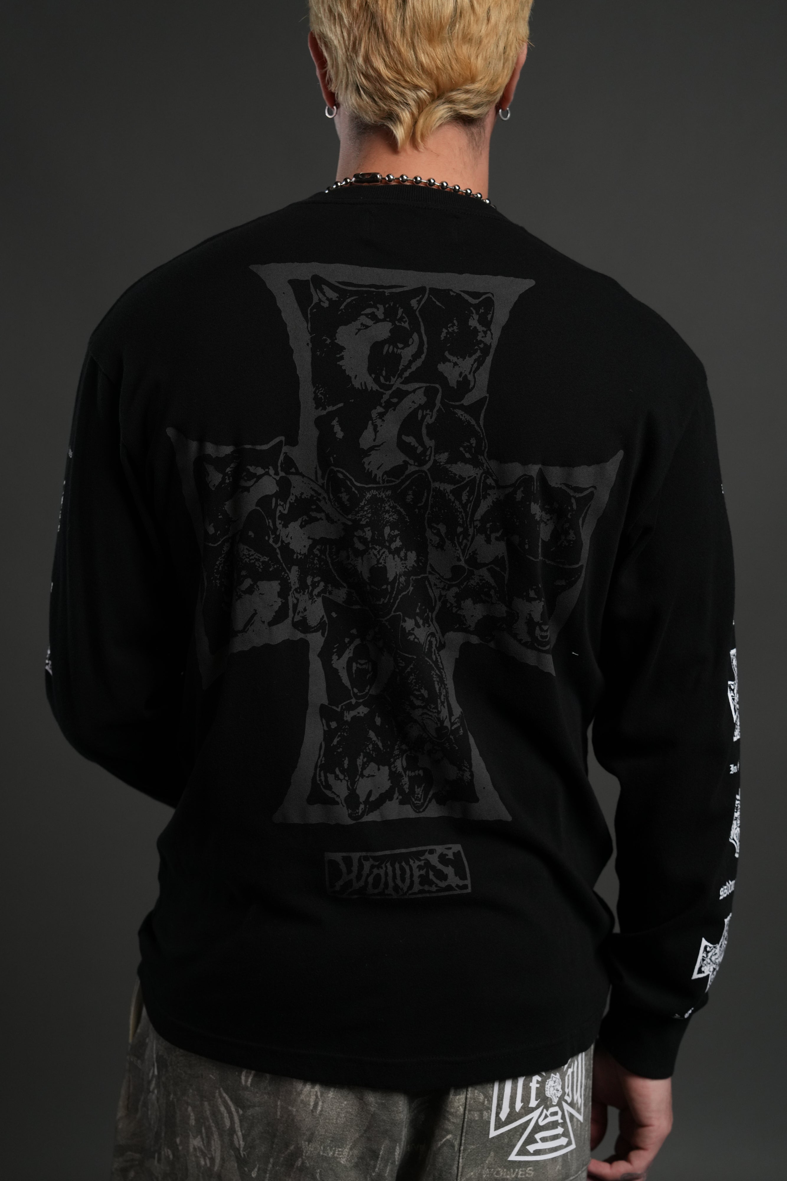 Iron Wolf Pack "Premium" L/S Tee in Black