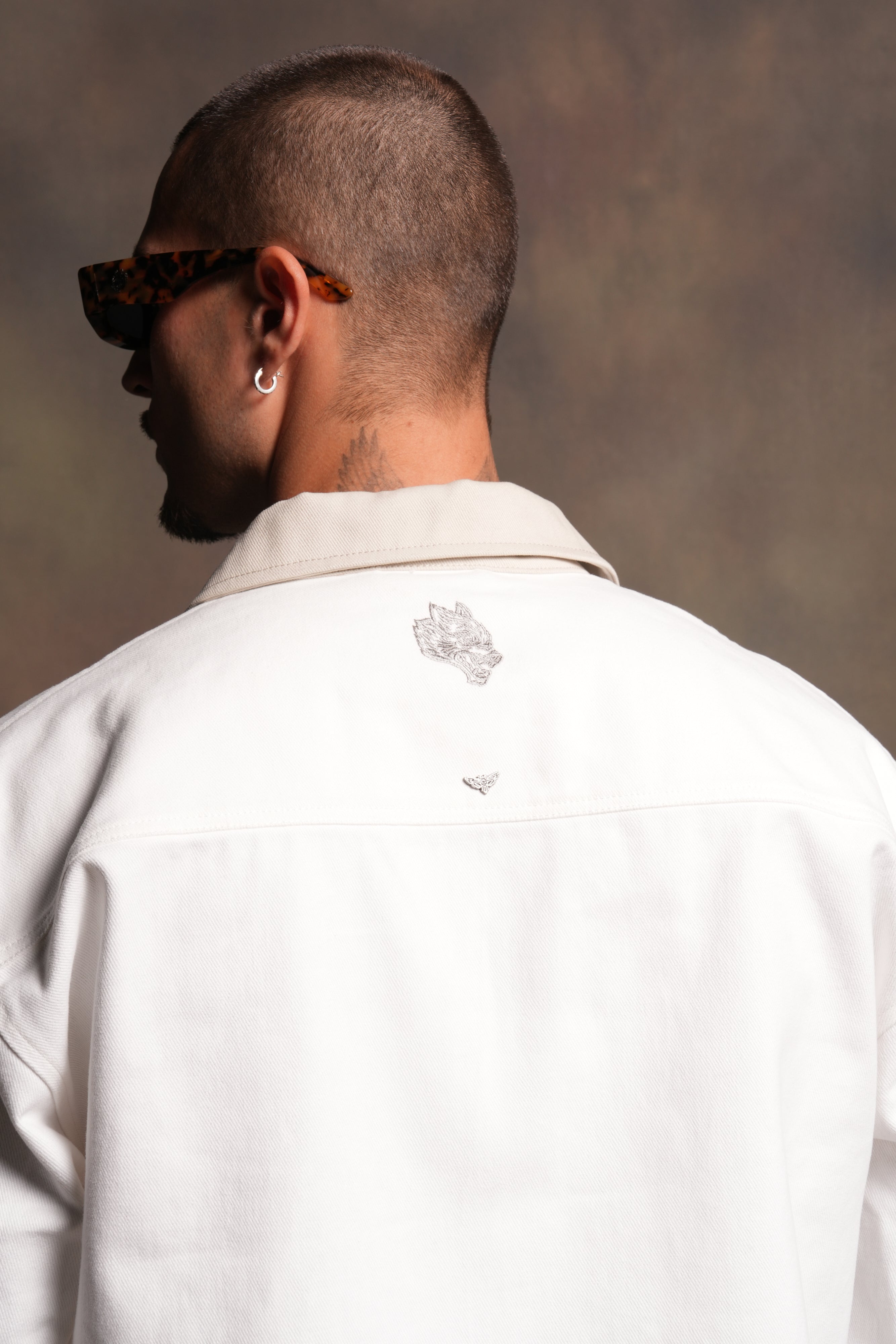 Shadow Ronin Redford Shirt Jacket in Cream