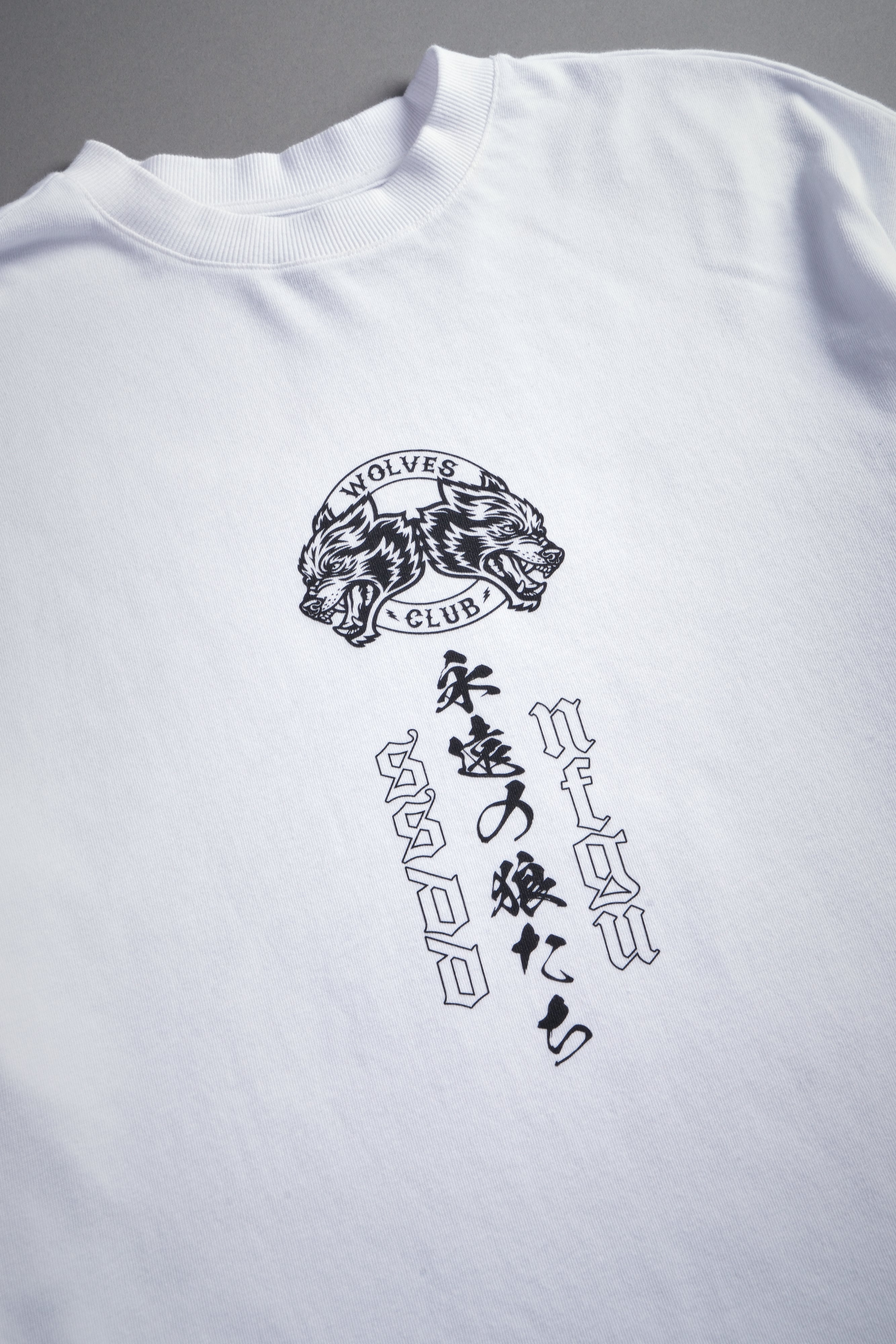 Kazoku Okami Premium Oversized Tee in White