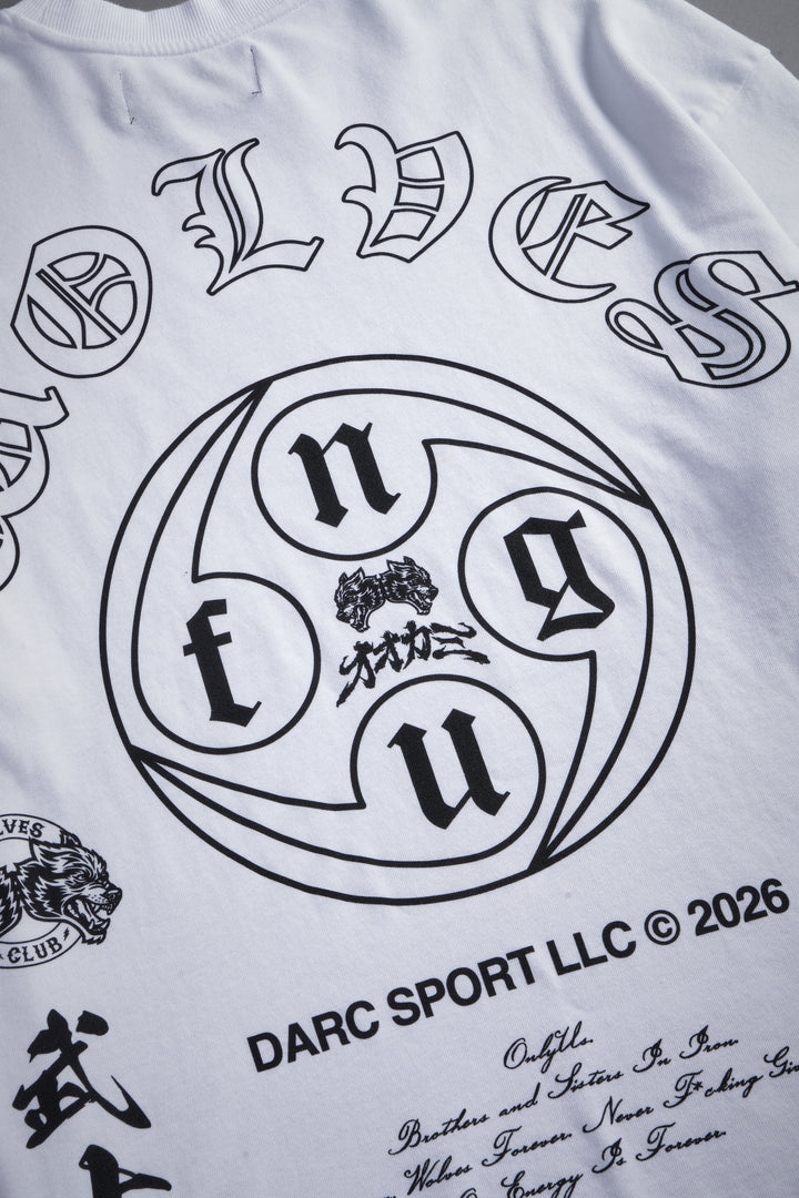 Kazoku Okami Premium Oversized Tee in White