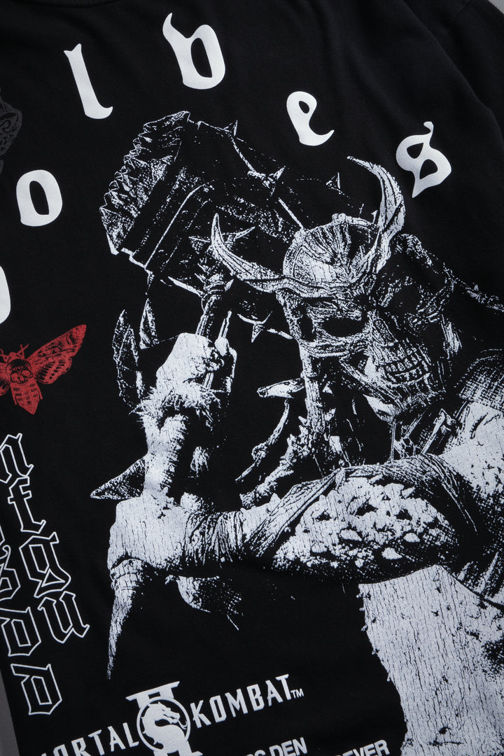 Shao Kahn Premium Oversized Tee in Black