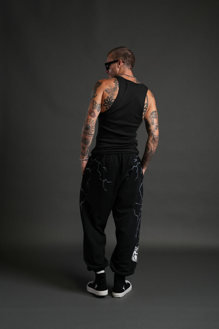 Darc Storm Lounger Sweat Pants in Black