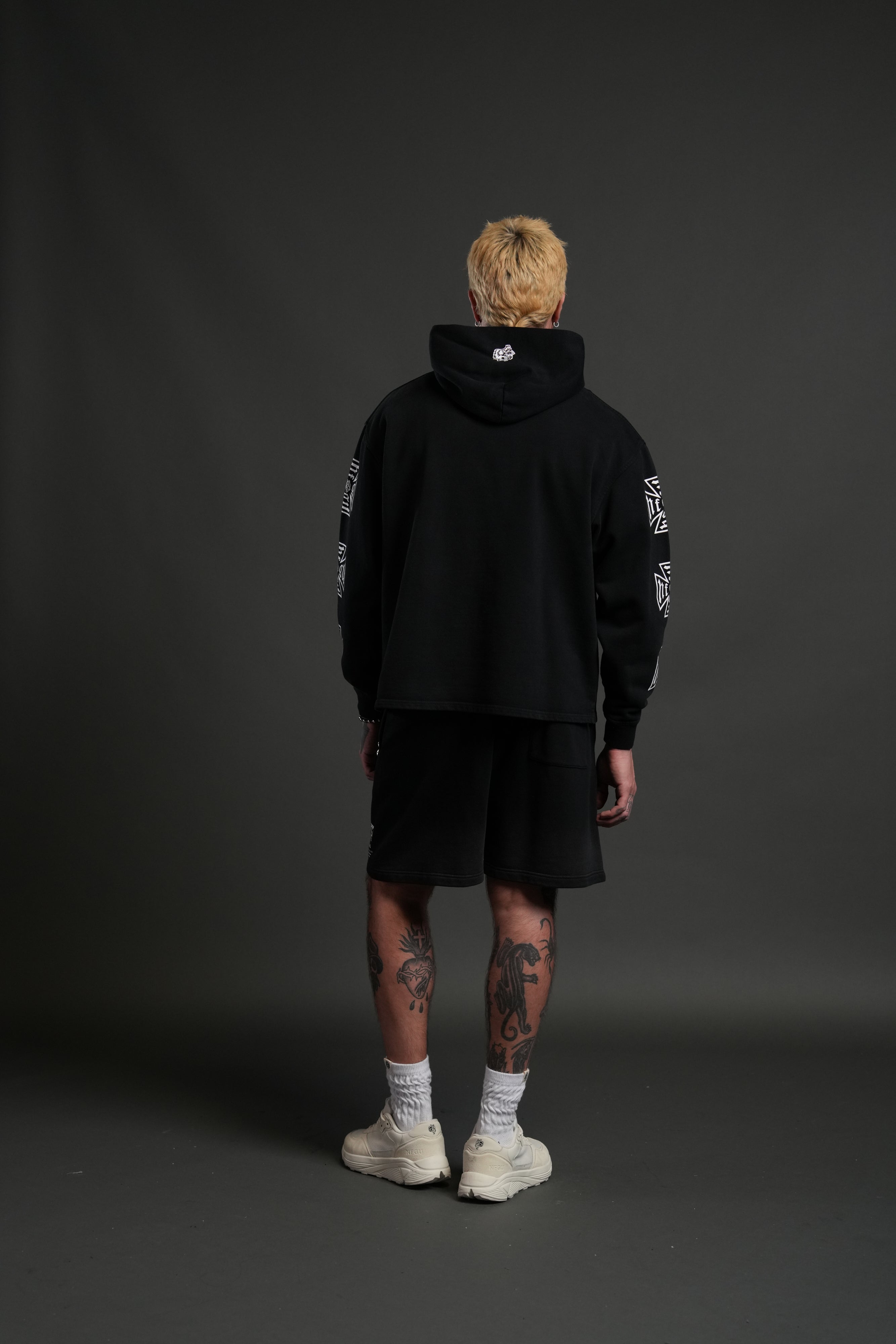 True to Our Core "Moaty" Hoodie in Black Drift Wash