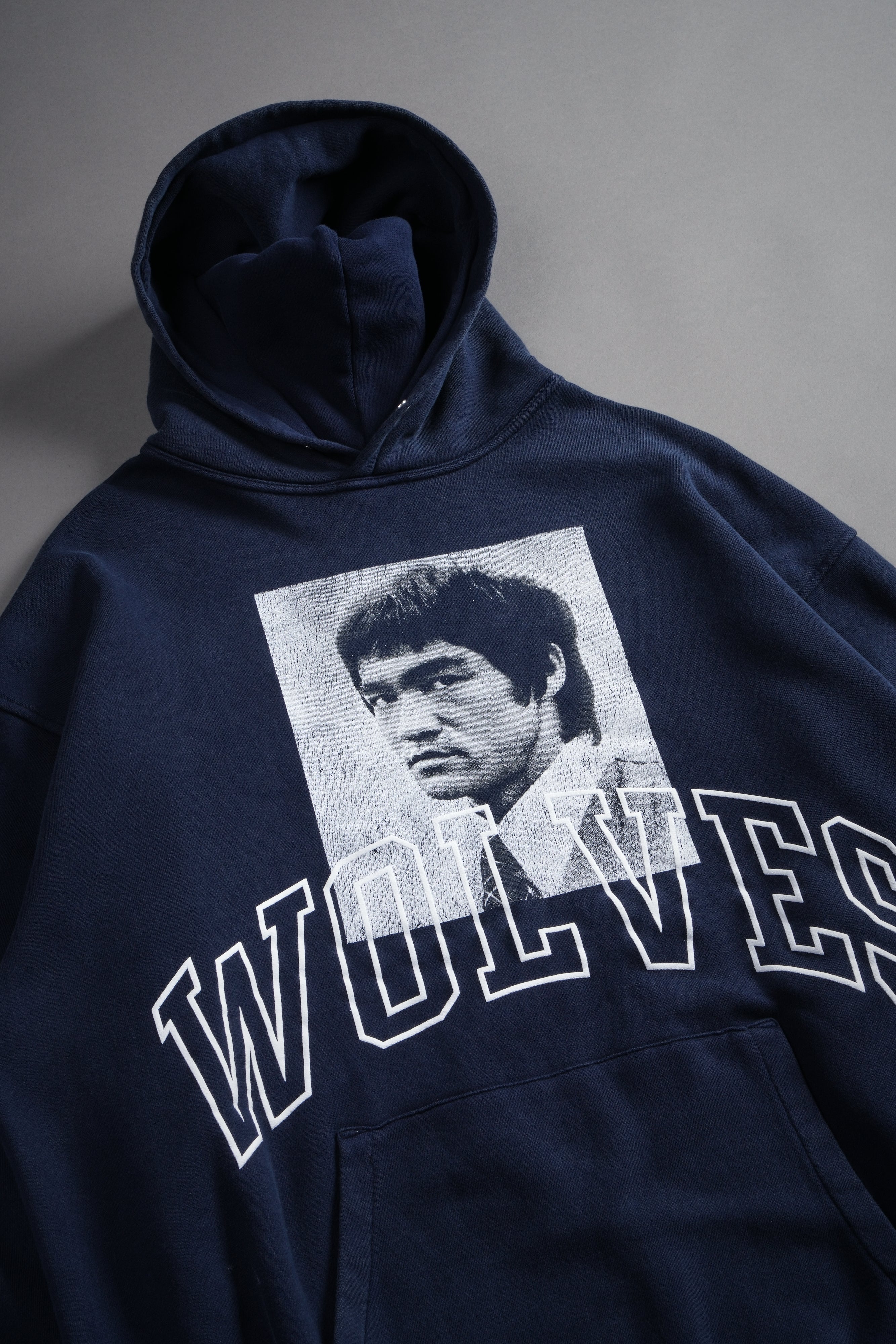 Bruce Lee Forever Pierce Hoodie in Navy