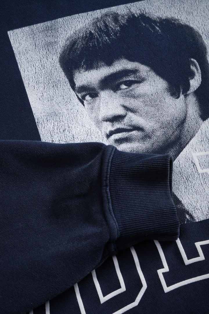 Bruce Lee Forever Pierce Hoodie in Navy