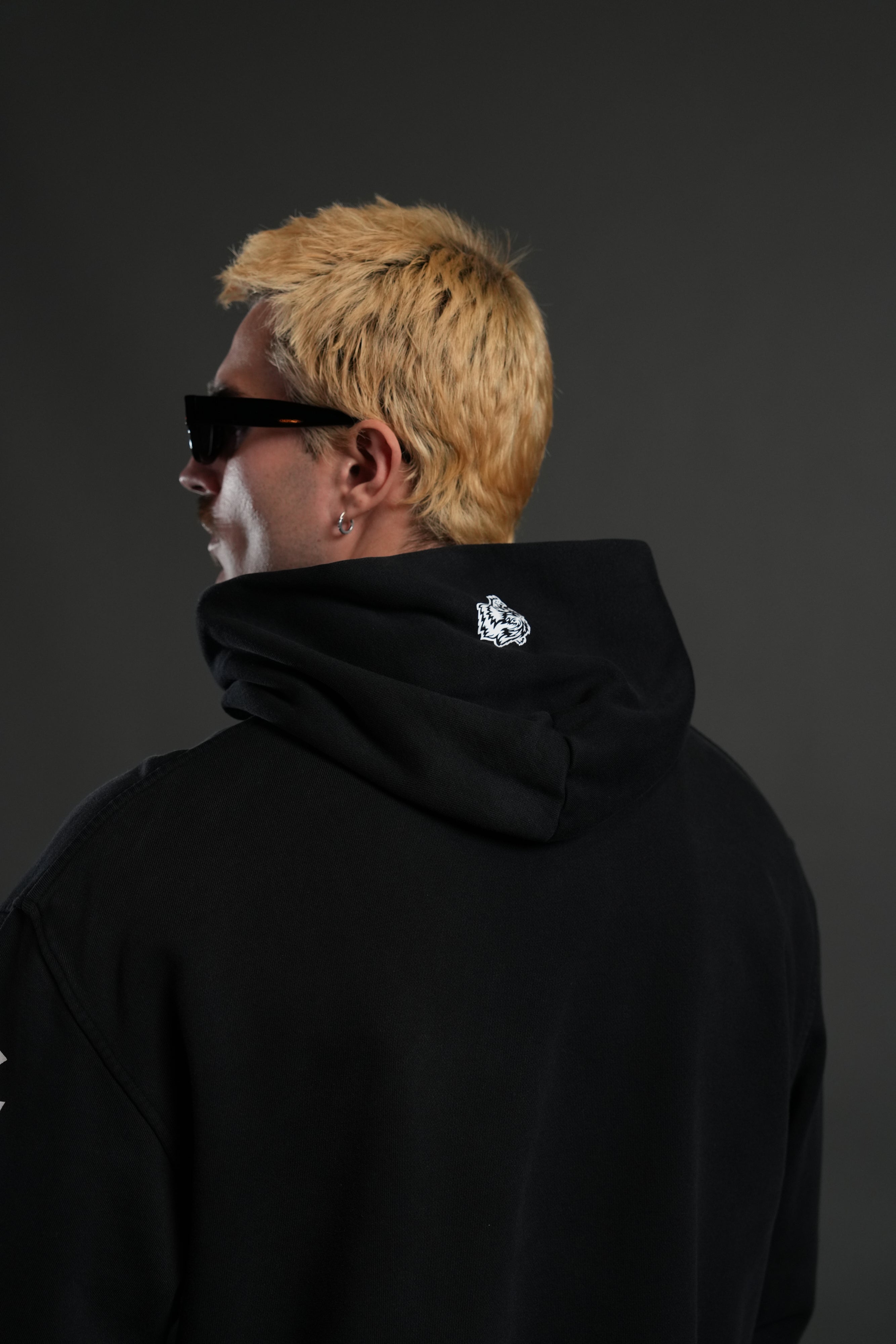 True to Our Core "Moaty" Hoodie in Black Drift Wash