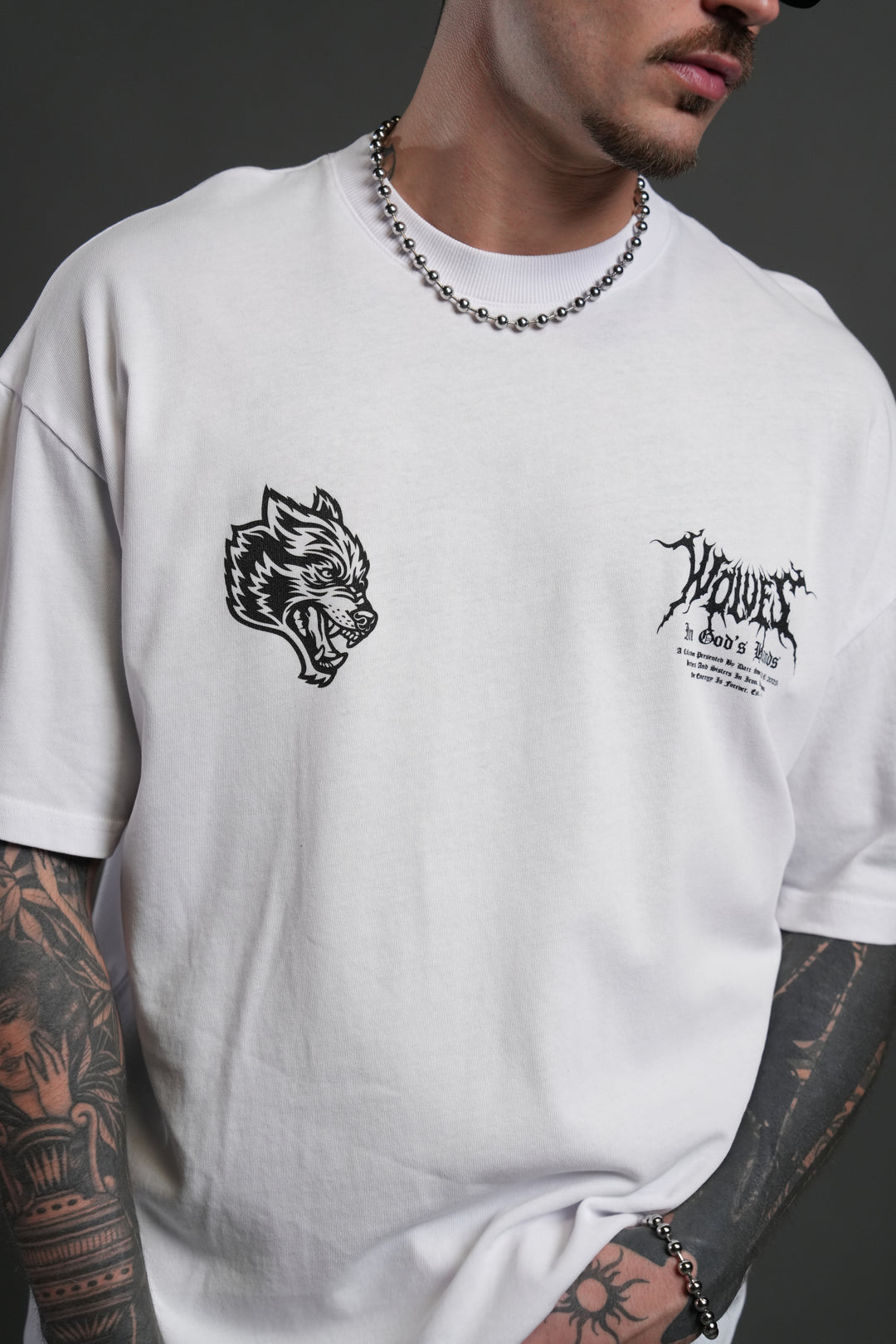 Through The Clouds "Premium" Oversized Tee in White