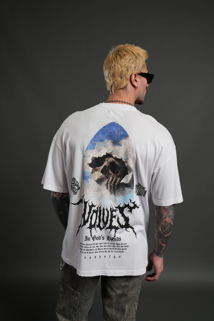 Through The Clouds "Premium" Oversized Tee in White