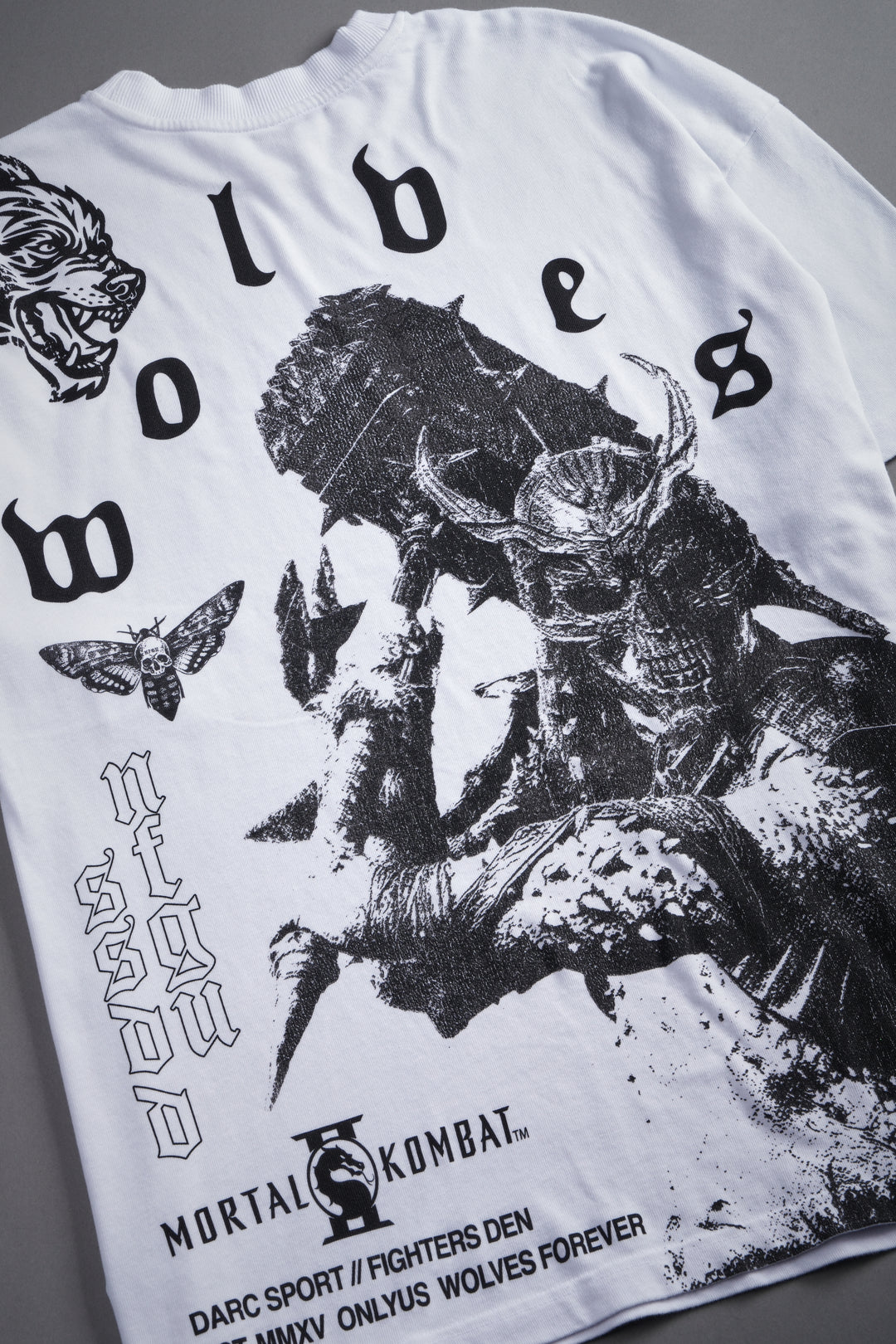 Shao Kahn Premium Oversized Tee in White