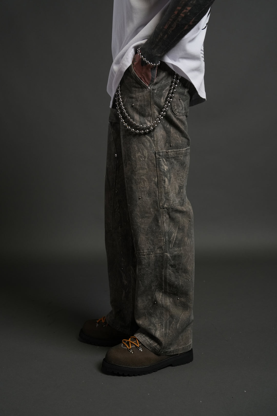 Studded Wolves Chopper Hoffa V2 Pants in Vintage Norse Camo