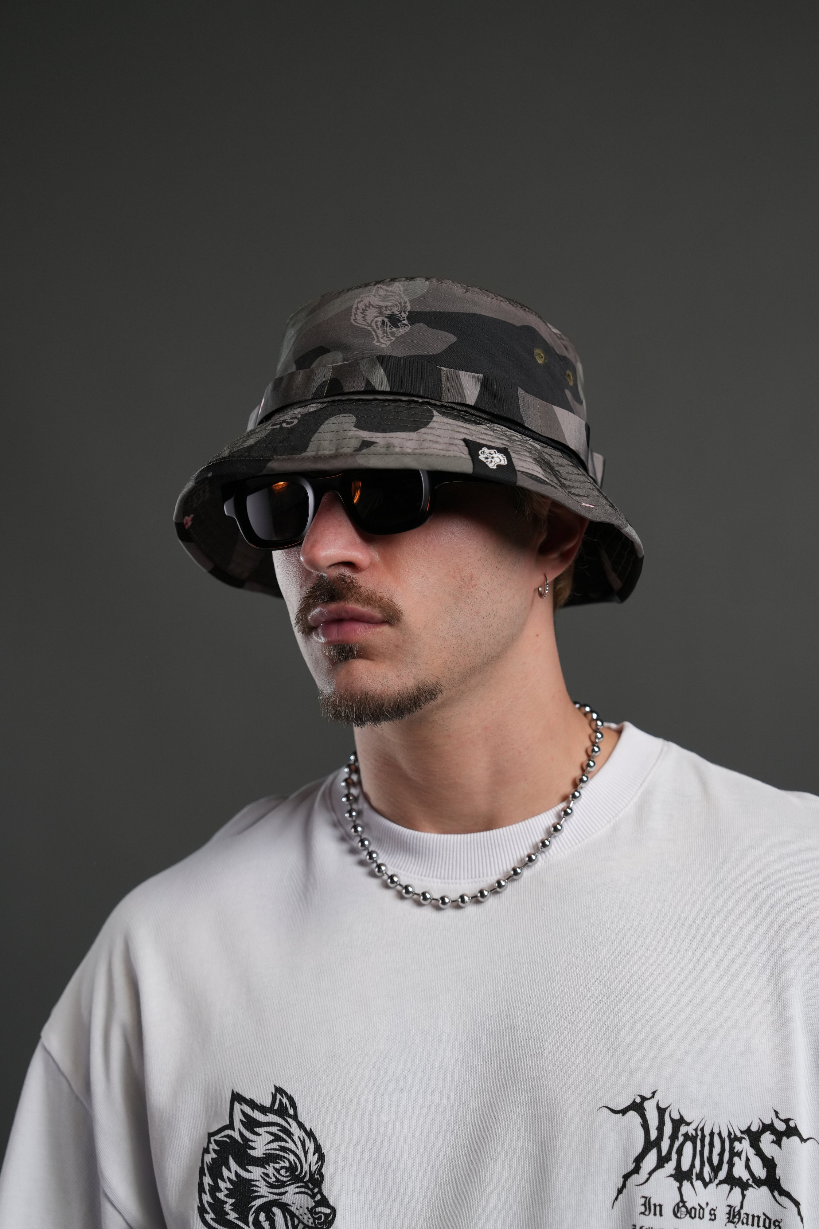 Wolf Patch V2 Boonie Bucket Hat in Vintage Blossom Woodland Camo