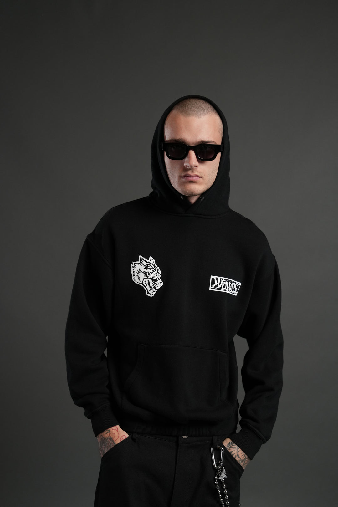 Window to Heaven Unisex "Pierce" Hoodie in Black