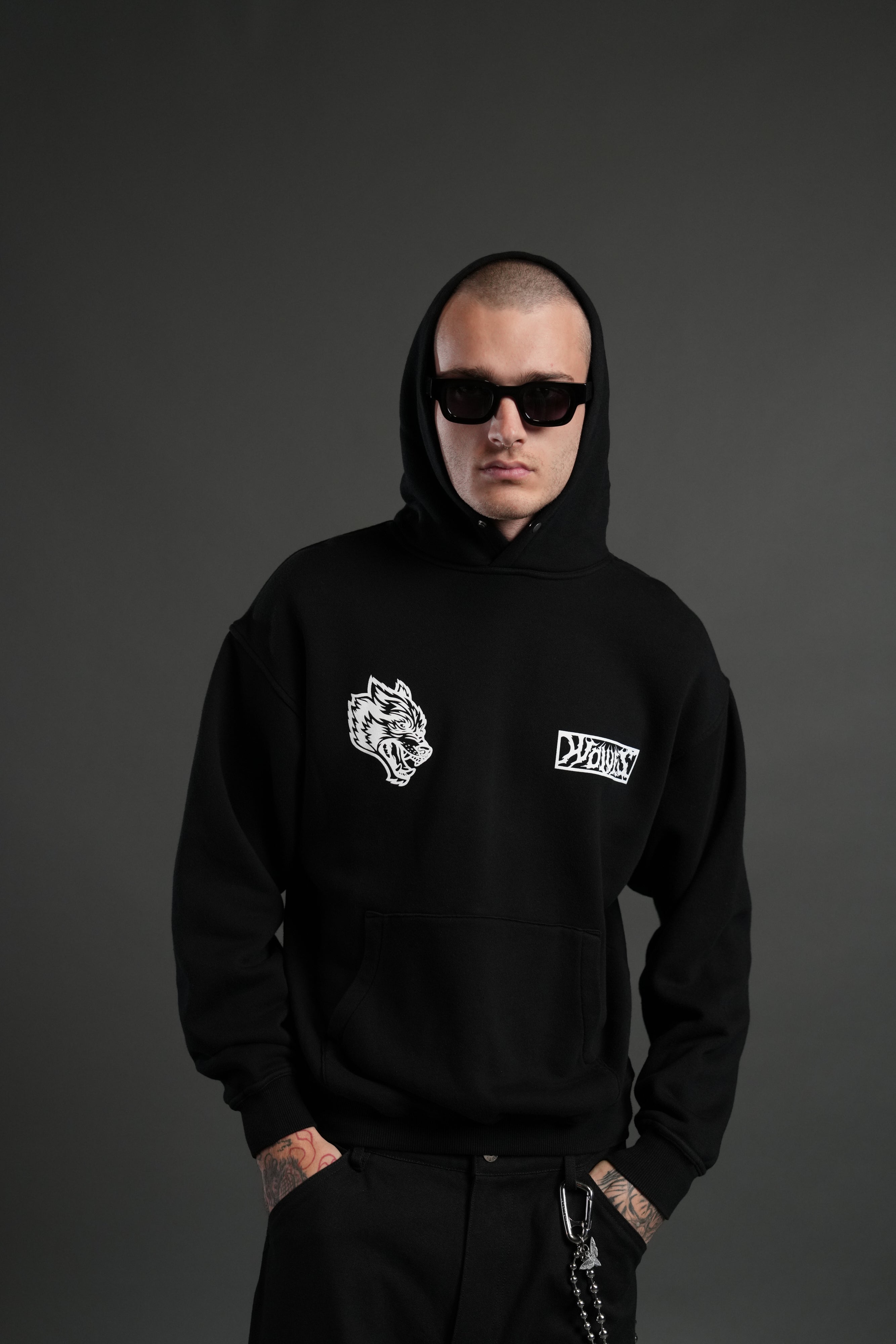 Window to Heaven Unisex "Pierce" Hoodie in Black