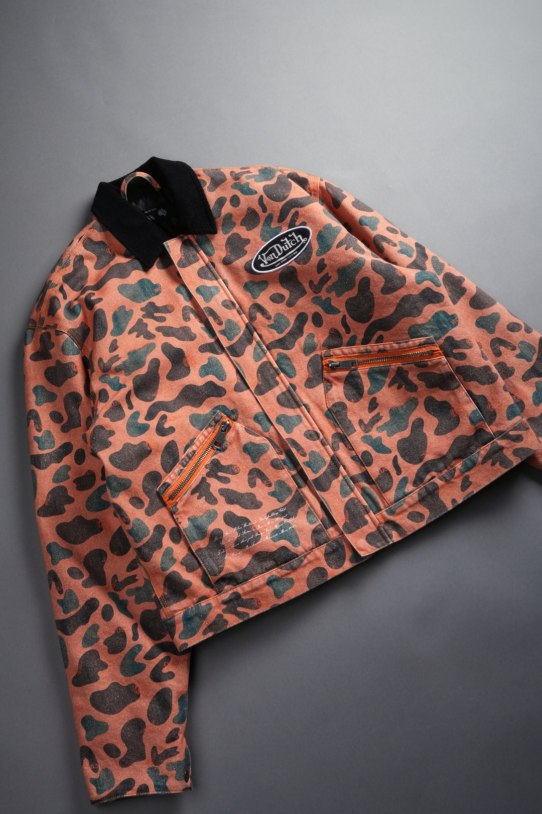 VD Chopper Earl Jacket in DSVD Orange Spot Camo