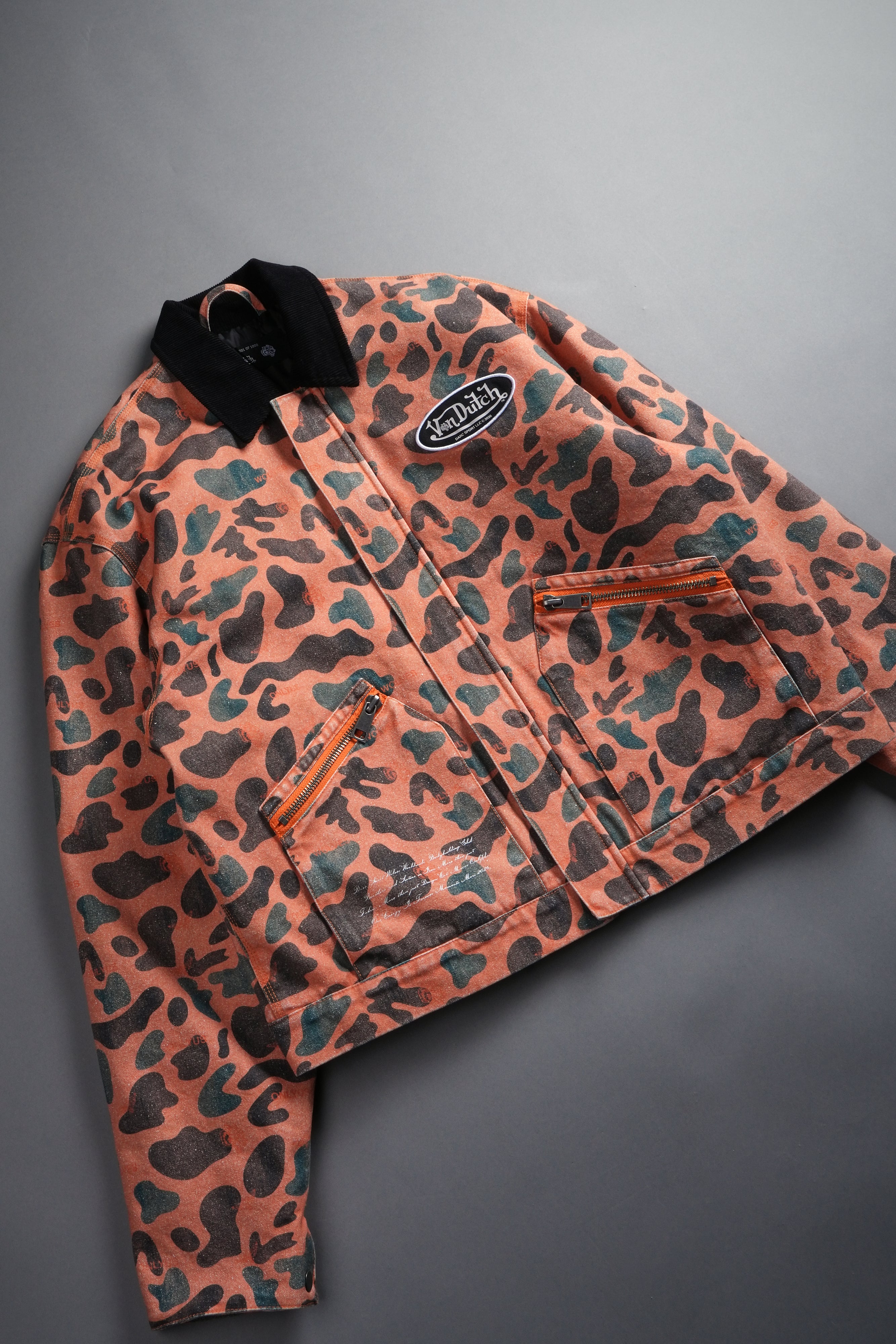 VD Chopper Earl Jacket in DSVD Orange Spot Camo