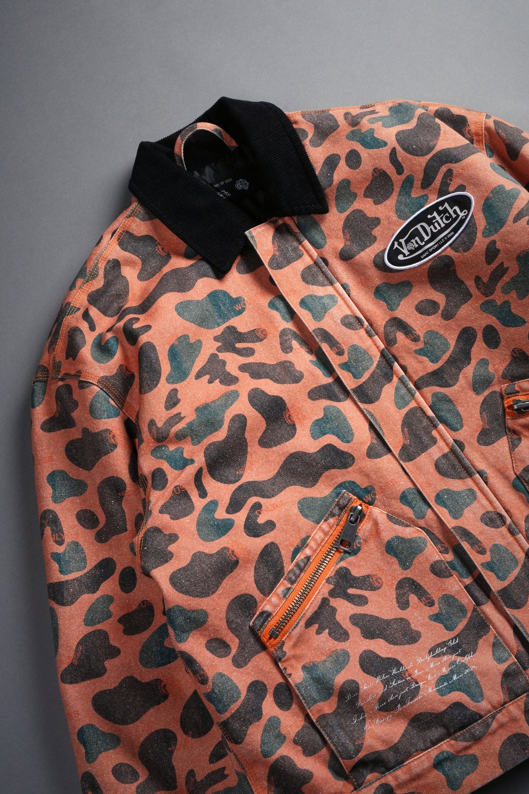 VD Chopper Earl Jacket in DSVD Orange Spot Camo