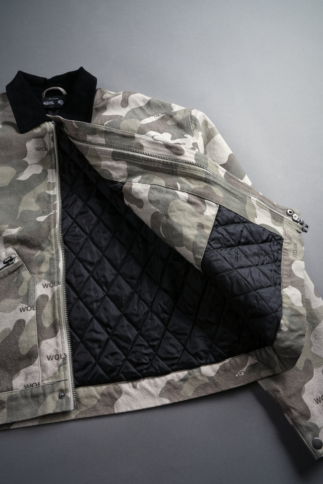 Rebel Heritage Earl Jacket in DSVD Green Camo