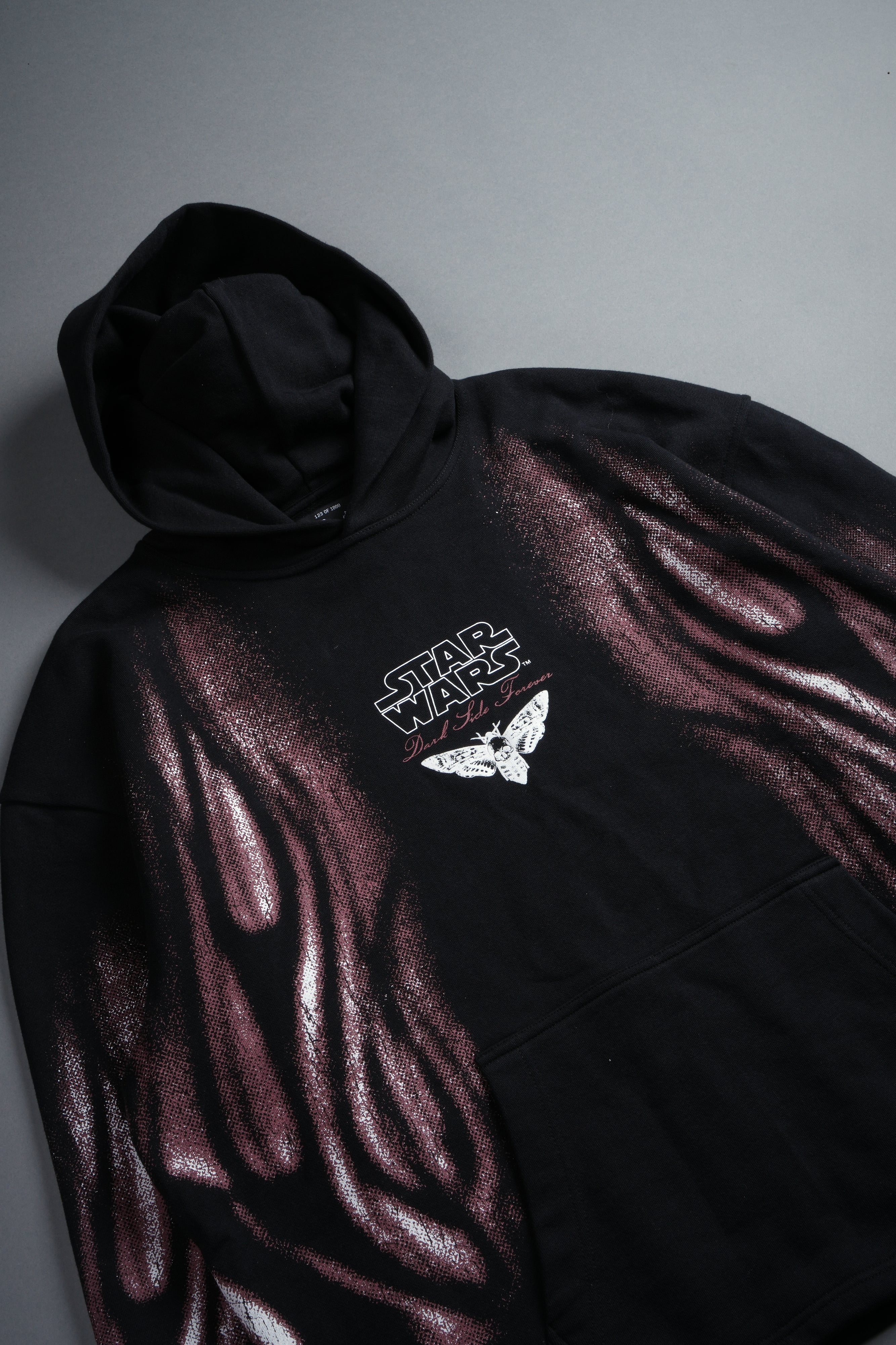 Dark Flame Moaty Hoodie in Black