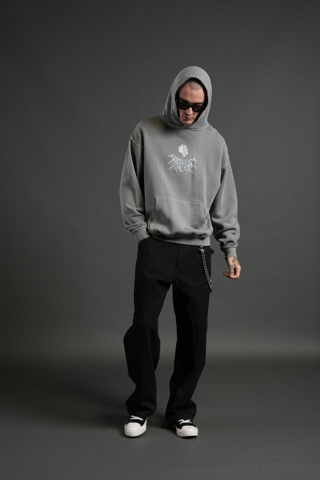 Through His Eyes "Pierce" Hoodie in Dove Gray